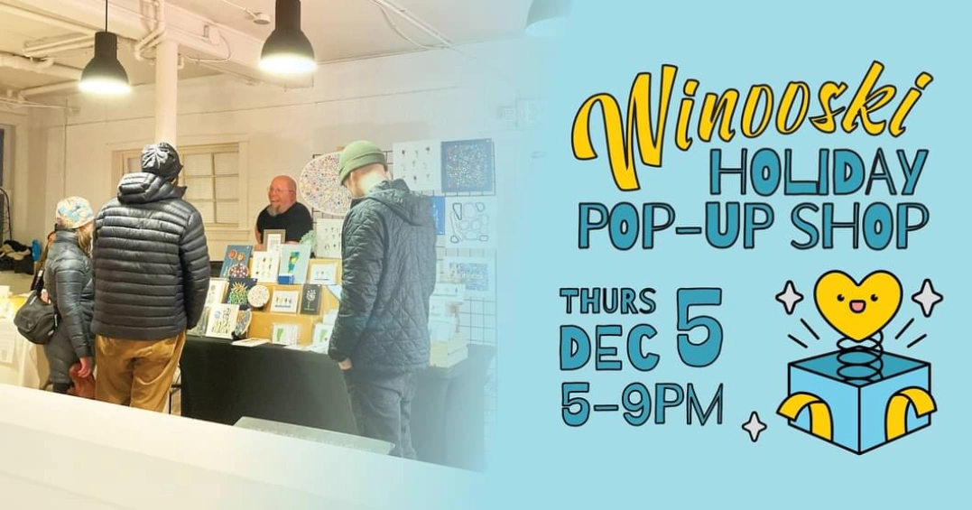 Winooski Holiday Pop-Up flyer